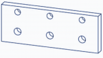 345x133x28 mm clamping for scraper for  Lindner Micromat MS2000