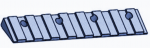 880x115x43,5 mm Fixing plate left for Micromat 2000