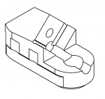 142x85x61mm  Messerhalter fur Monofixsystem  LINDNER